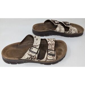 Birkenstock Alpro Sandals Slides Women's Size 38 /‎ 7 Paisley Slip Resistant VTG